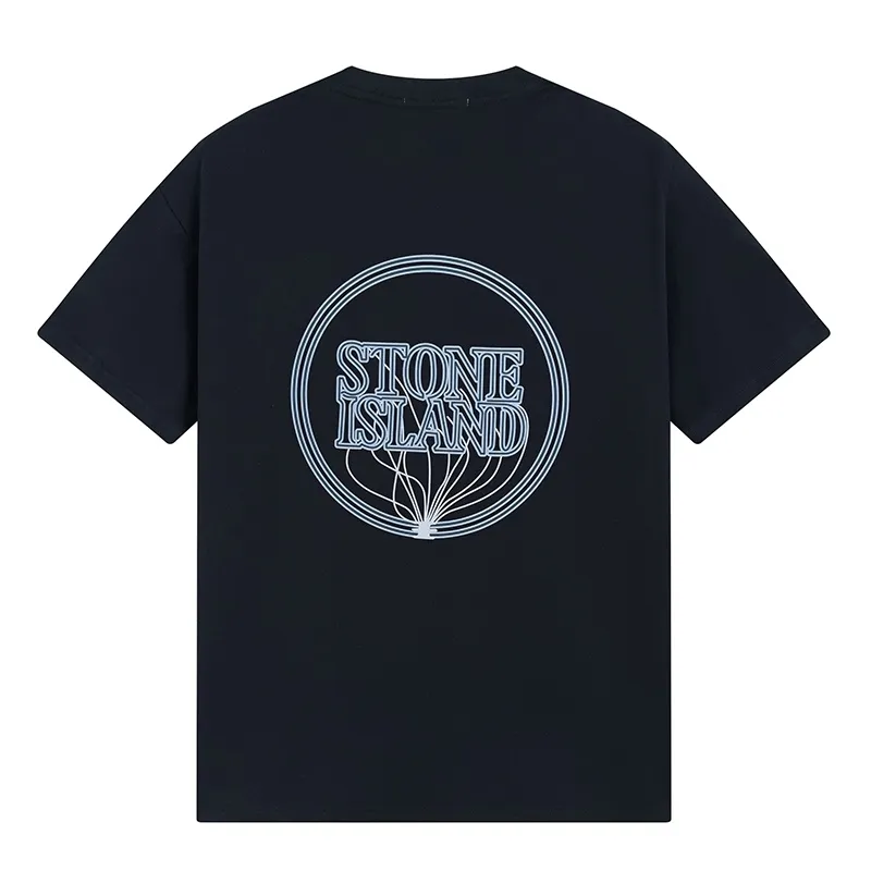 W665#P110💰 [Stone lsland/Stone Island Mosaic Light Bulb💡 Printed Short Sleeve T-shirt] ⚠️[Original creation with high control of details] - Made of 230g combed cotton 32 count double yarn, soft and comfortable to the touch, sweat-absorbent and breathable. - Simple basic and versatile style, original quality, first choice for couples. - Made in a large factory, four needles and five threads on the shoulder, neatly routed, high quality workmanship. - Same style for men and women. Very versatile, one piece for everyone, details are clearly visible. Color: Black White Size: M L